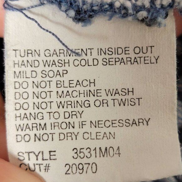 Vintage Nancy Bolen City Girl Smocked Denim Cowgirl Rodeo Western Jacket Size 12 - Picture 11 of 11